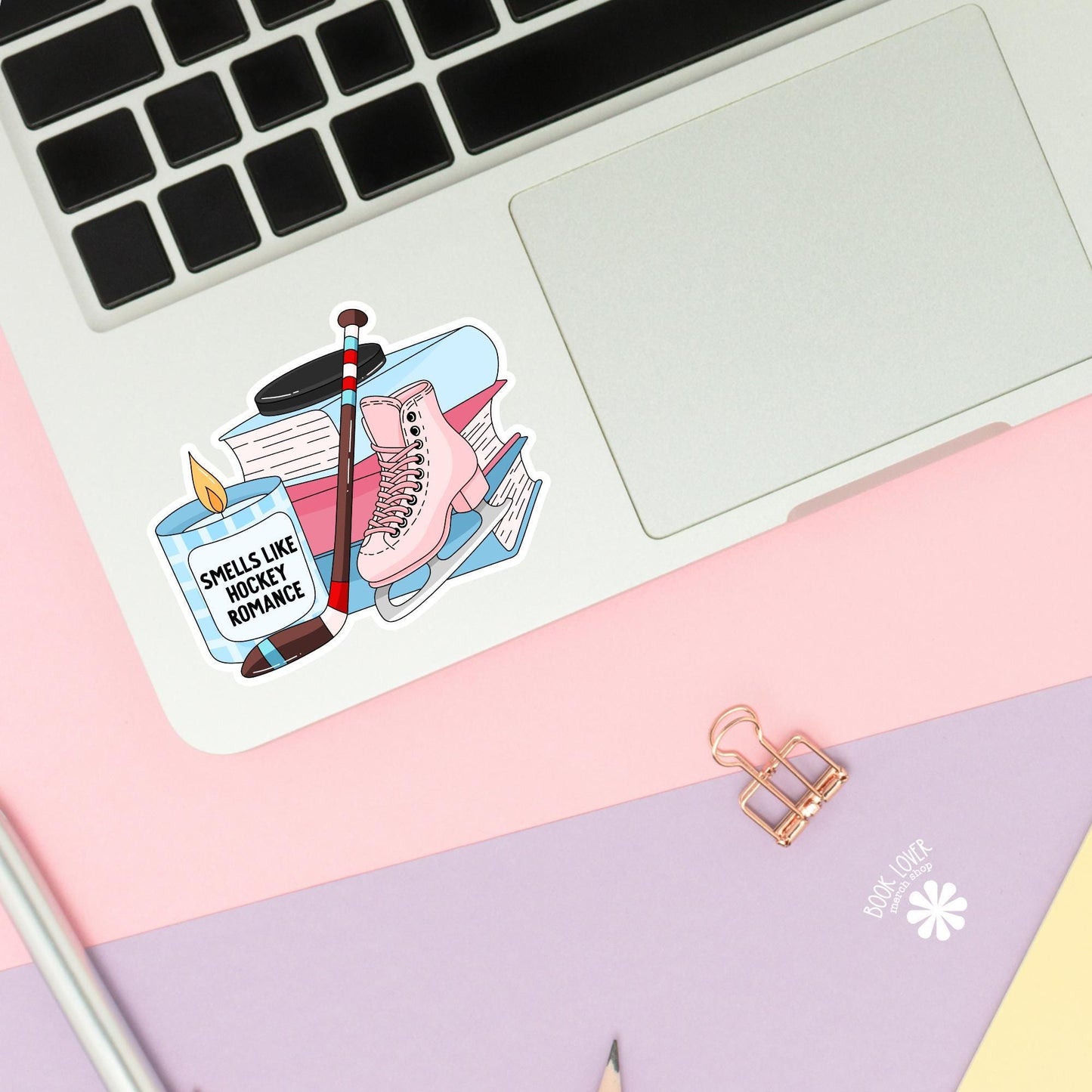 Smells Like Hockey Romance Stickers / Bookish Stickers / Book Lover Gift / Bookish Merch / Kindle Sticker / Smut Reader / Reading Lover