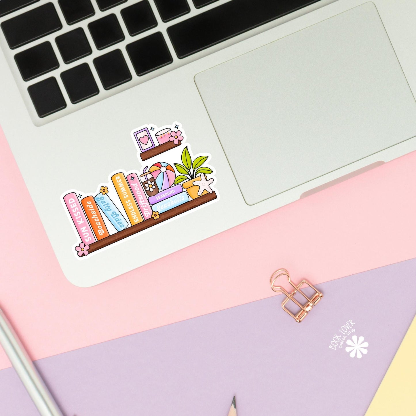 Summer Shelf Stickers / Bookish Stickers / Book Lover Gift / Bookish Merch / Kindle Sticker / Smut Reader / Reading Lover / E-Reader