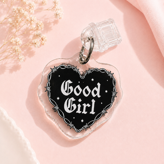 USB-C Dust Plug Charm – Good Girl Dark Romance Heart