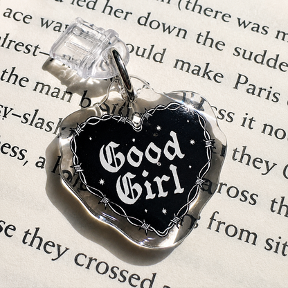 USB-C Dust Plug Charm – Good Girl Dark Romance Heart
