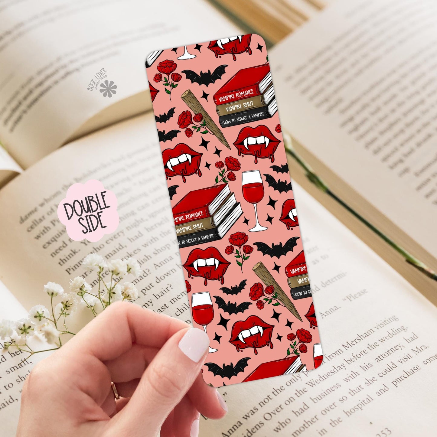Vampire Romance Bookmark / Vampire Bookish Bookmark / Book Lover Gift / Bookish Merch / Smut Reader / Reading Lover