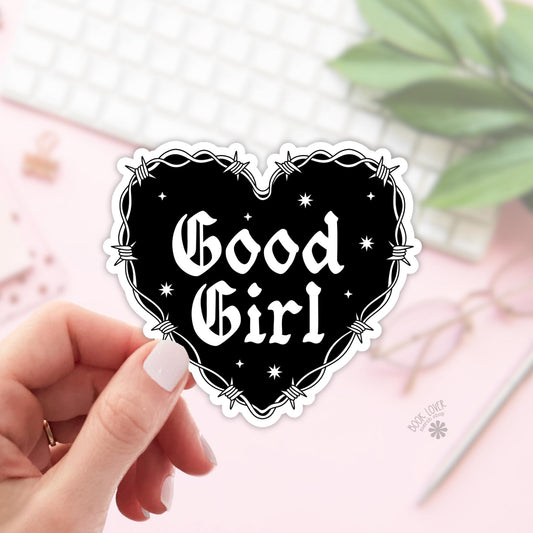 Good Girl Stickers / Bookish Stickers / Book Lover Gift / Bookish Merch / Kindle Sticker / Smut Reader / Spicy Reading Lover / E-Reader