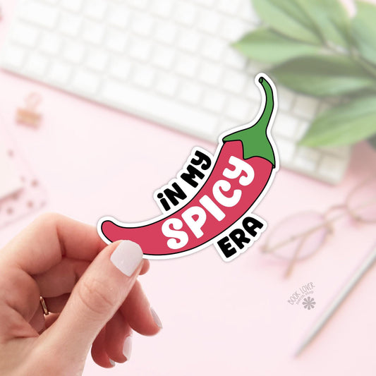 In My Spicy Era Stickers / Bookish Stickers / Book Lover Gift / Bookish Merch / Kindle Sticker / Smut Reader / Reading Lover / E-Reader