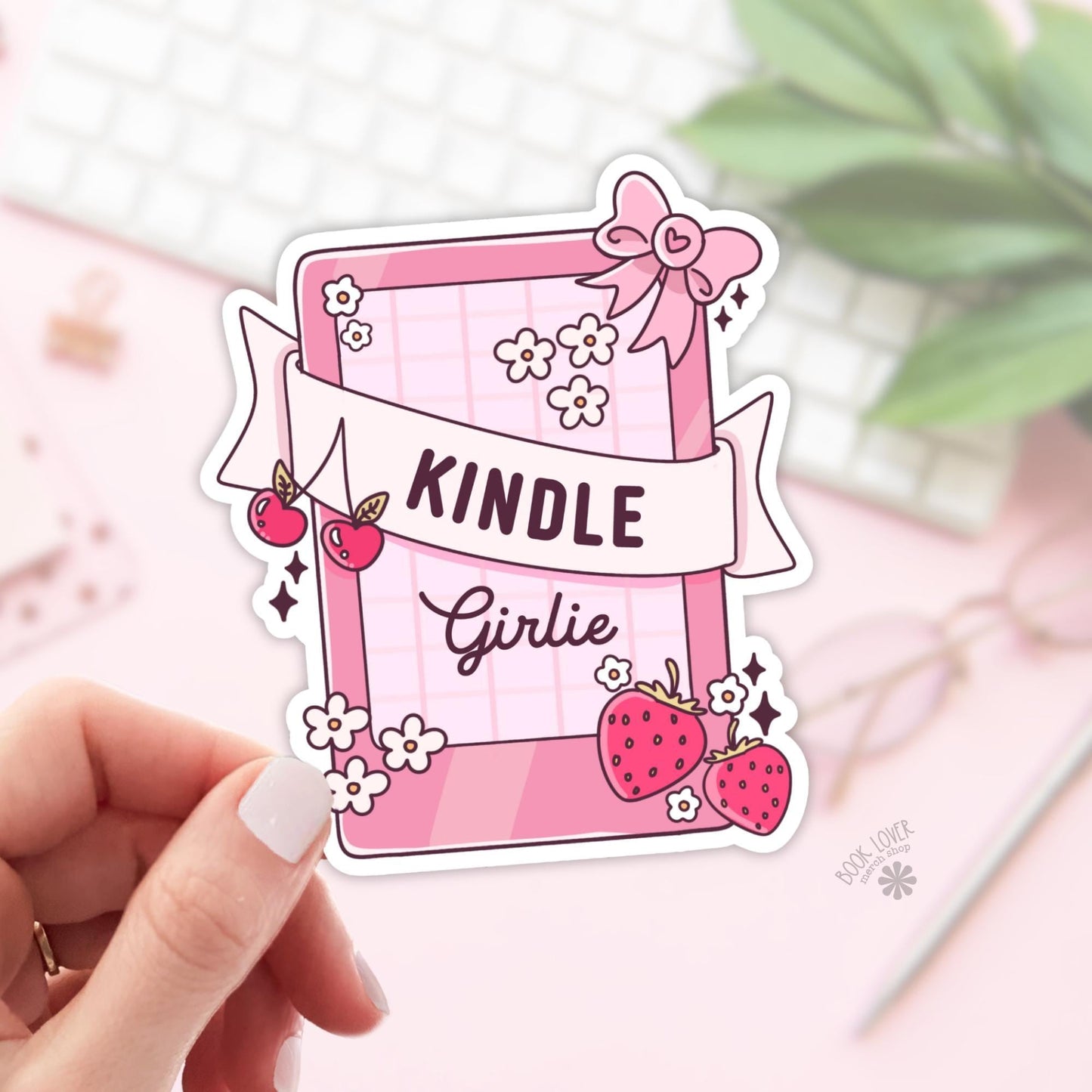 Kindle Girlie Stickers / Bookish Stickers / Book Lover Gift / Bookish Merch / Kindle Sticker / Smut Reader / Reading Lover / E-Reader