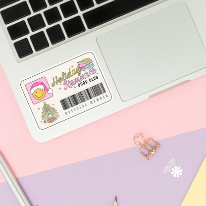 Holiday Romance Book Club Stickers / Christmas Bookish Stickers / Book Lover Gift / Bookish Merch / Kindle Sticker / Smut Reader