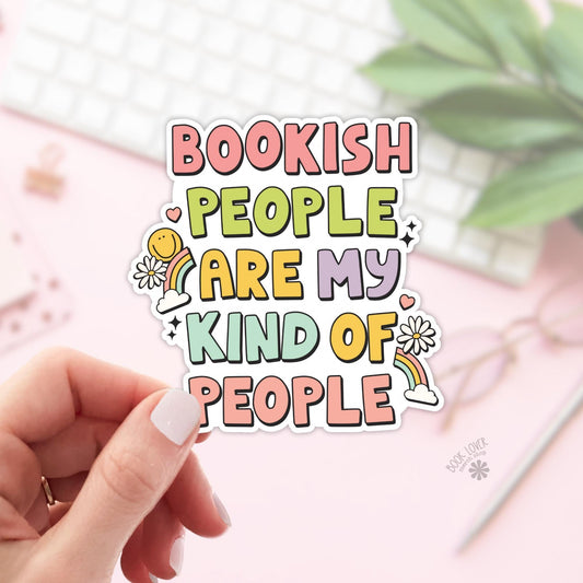 Bookish People Are My Kind of People Stickers / Bookish Stickers / Book Lover Gift / Bookish Merch / Kindle Sticker / Smut Reader