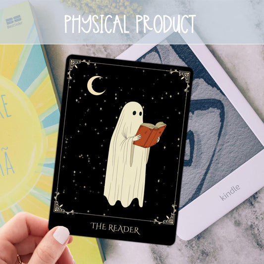 Halloween Ghost - The Reader Kindle Insert 11th Gen / Kindle Cover Laminated Product / Bookish Kindle Insert / Book Lover Gift