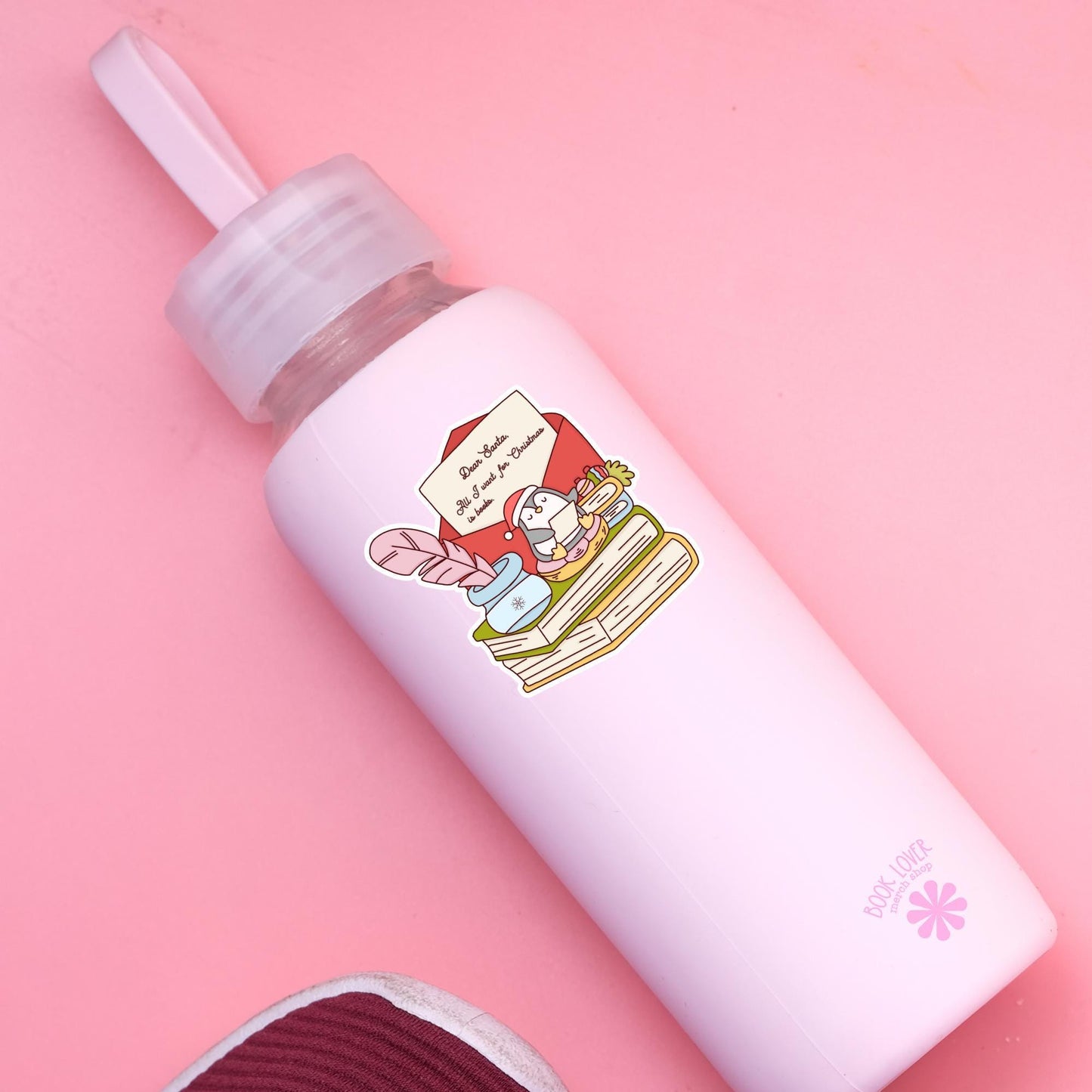 Bookish Christmas Penguin Stickers / Bookish Stickers / Book Lover Gift / Bookish Merch / Kindle Sticker / Reading Lover