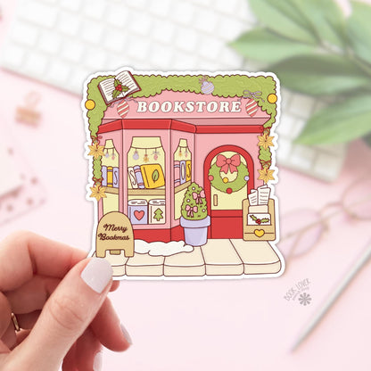 Christmas Bookstore Stickers / Bookish Stickers / Book Lover Gift / Bookish Merch / Kindle Sticker / Reading Lover