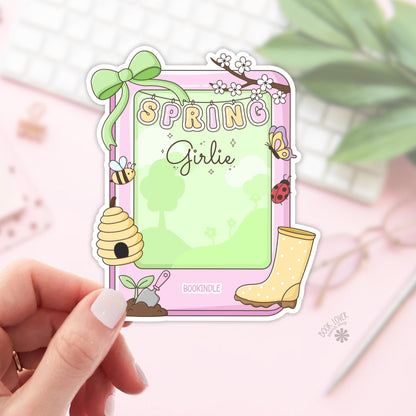 Spring Girlie Kindle Stickers / Bookish Stickers / Book Lover Gift / Bookish Merch / Kindle Sticker / Smut Reader / Reading Lover / E-Reader