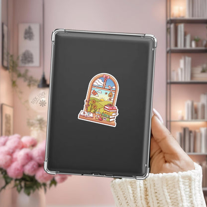 Summer Window Stickers / Bookish Stickers / Book Lover Gift / Bookish Merch / Kindle Sticker / Smut Reader / Reading Lover