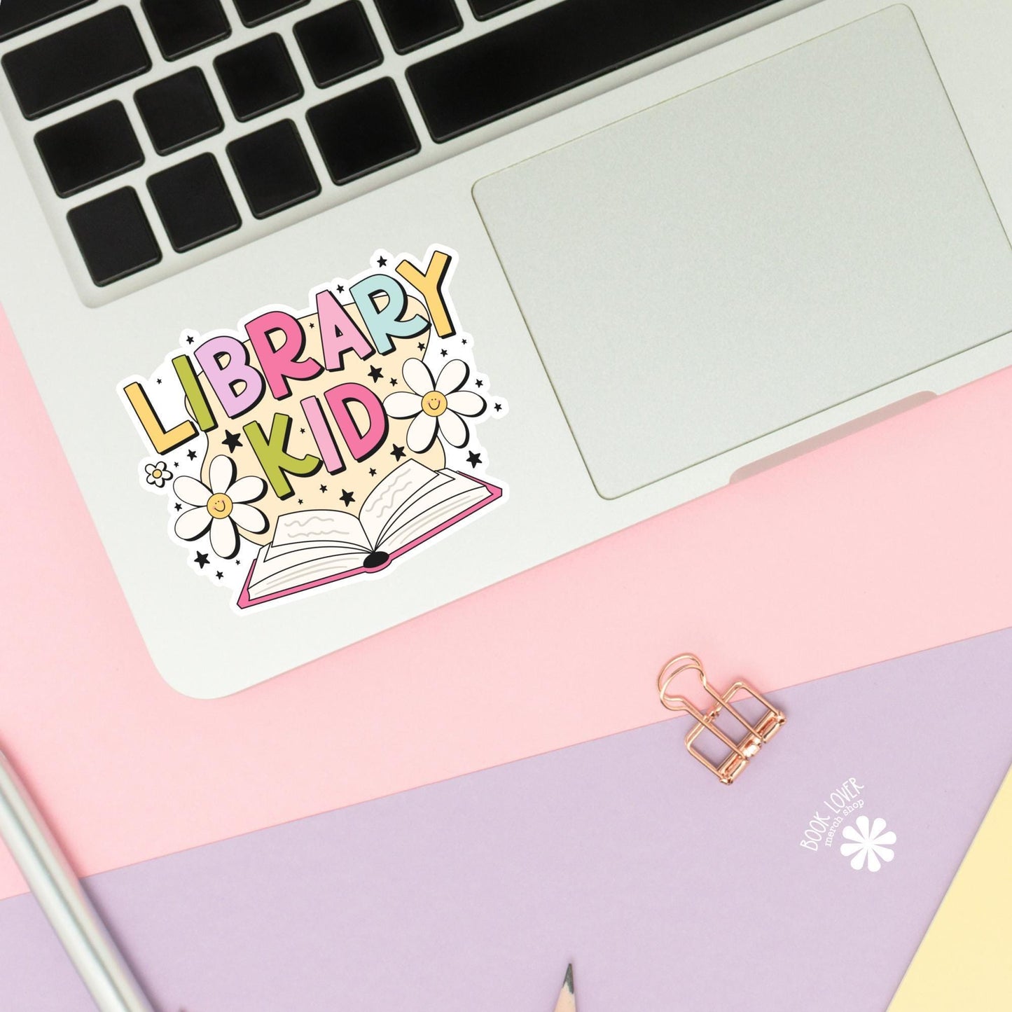 Library Kid Stickers / Bookish Stickers / Book Lover Gift / Bookish Merch / Kindle Sticker / Smut Reader / Reading Lover / E-Reader