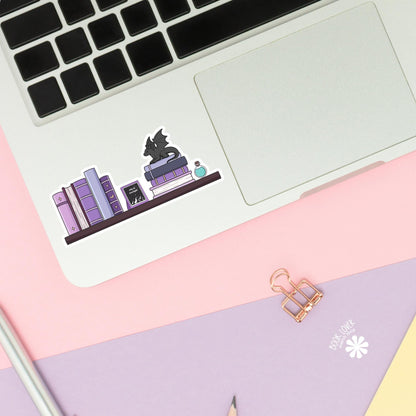 Fantasy Bookshelf Stickers / Bookish Stickers / Book Lover Gift / Bookish Merch / Kindle Sticker / Smut Reader / Reading Lover / E-Reader