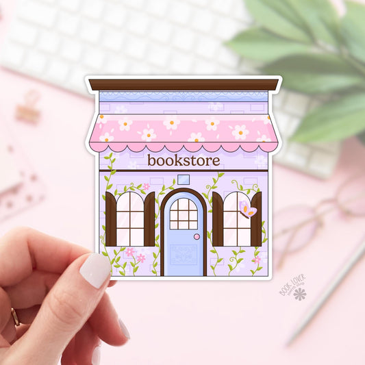 Cute Cozy Bookstore Stickers / Bookish Stickers / Book Lover Gift / Bookish Merch / Kindle Sticker / Bookshop Sticker / Reading Lover