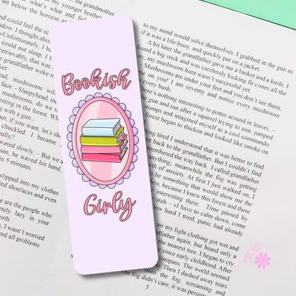 Bookish Girly Bookmark / Pink Bookmark / Book Lover Gift / Bookish Merch / Smut Reader / Reading Lover