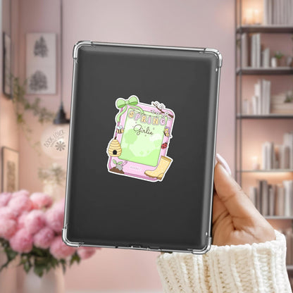 Spring Girlie Kindle Stickers / Bookish Stickers / Book Lover Gift / Bookish Merch / Kindle Sticker / Smut Reader / Reading Lover / E-Reader