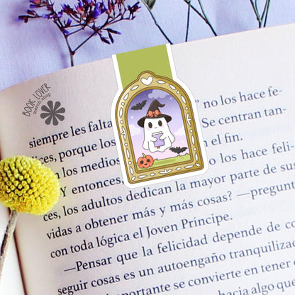 Cute Ghost Magnetic Bookmark / Halloween Bookish Bookmark / Book Lover Gift / Bookish Merch /  Reading Lover