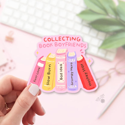 Hockey Romance Bookshelf bookish sticker, vinyl die cut, Book Boyfriend Reader gift