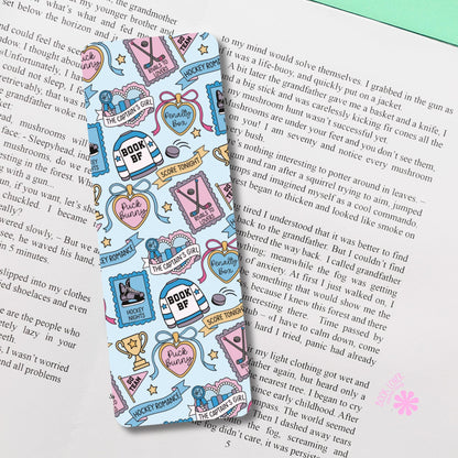 Hockey Romance Bookmark / Puck Bunny Sports Romance / BookTok Reader Gift /  Rivals to Lovers / Book Lover / Bookish Merch / Reading Lover