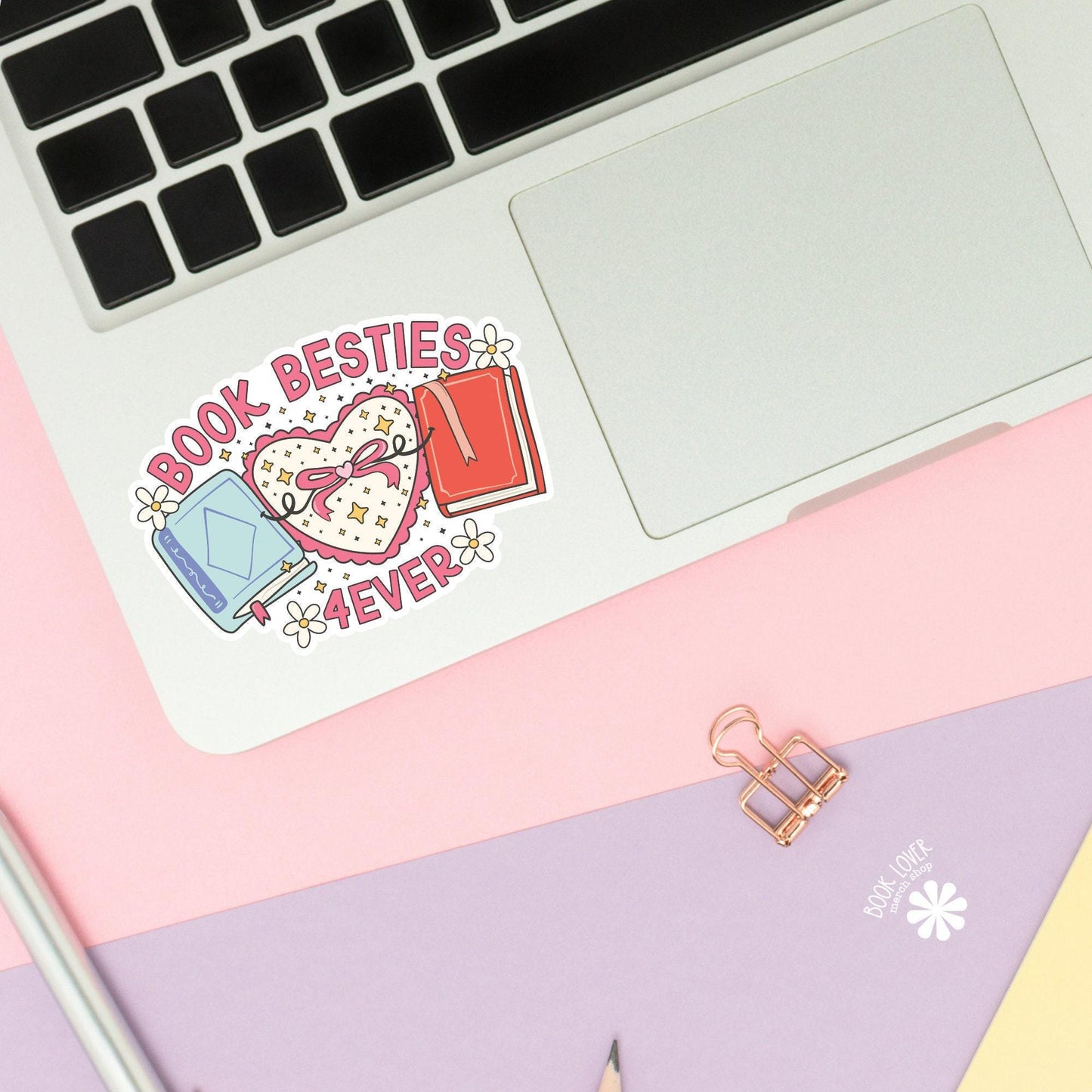 Book Besties Forever Stickers / Bookish Stickers / Book Lover Gift / Bookish Merch / Kindle Sticker / Smut Reader / Reading Lover / E-Reader
