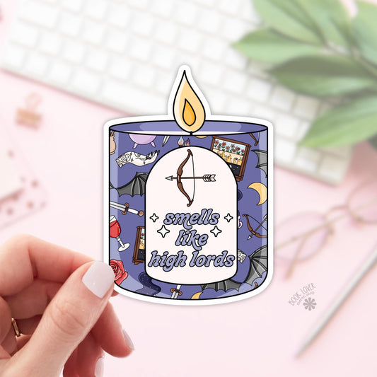 Smells Like Acotar Candle Stickers / Bookish Stickers / Book Lover Gift / Bookish Merch / Kindle Sticker / Acotar Reader / Reading Lover