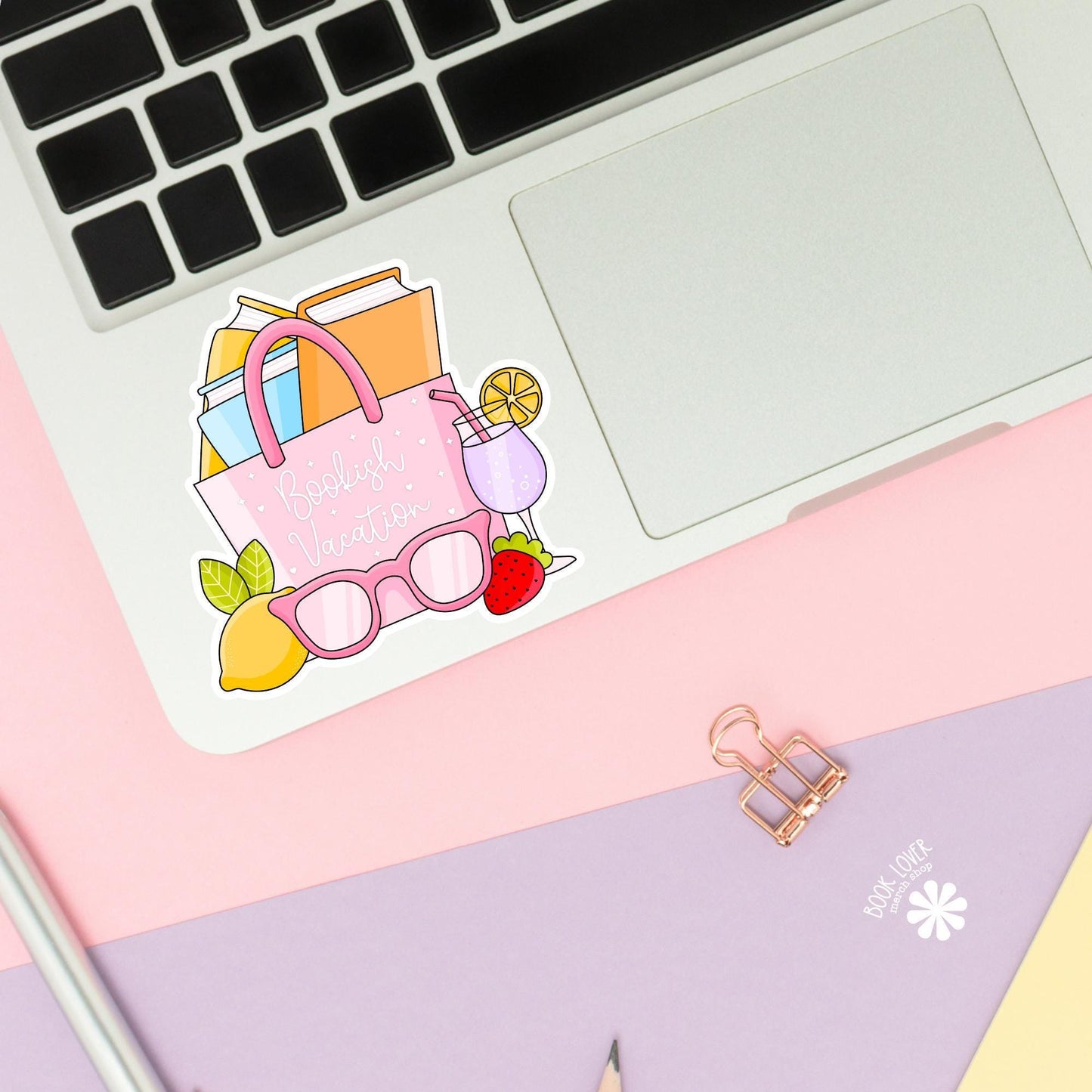 Bookish Vacation Stickers / Bookish Stickers / Book Lover Gift / Bookish Merch / Kindle Sticker / Smut Reader / Reading Lover / E-Reader
