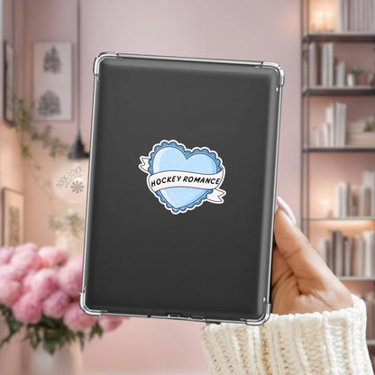 Hockey Romance Stickers / Bookish Heart Stickers / Book Lover Gift / Bookish Merch / Kindle Sticker / Duel Reader / Reading Lover / E-Reader