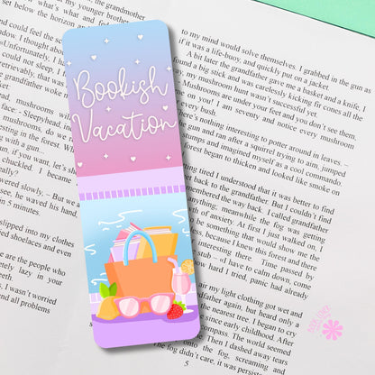 Bookish Vacation Bookmark / Summer Bookish Bookmark / Book Lover Gift / Bookish Merch / Smut Reader / Reading Lover