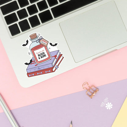 Bookish Potion Infused With Horror Stickers / Bookish Stickers / Book Lover Gift / Bookish Merch / Kindle Sticker / Thriller Reader Lover