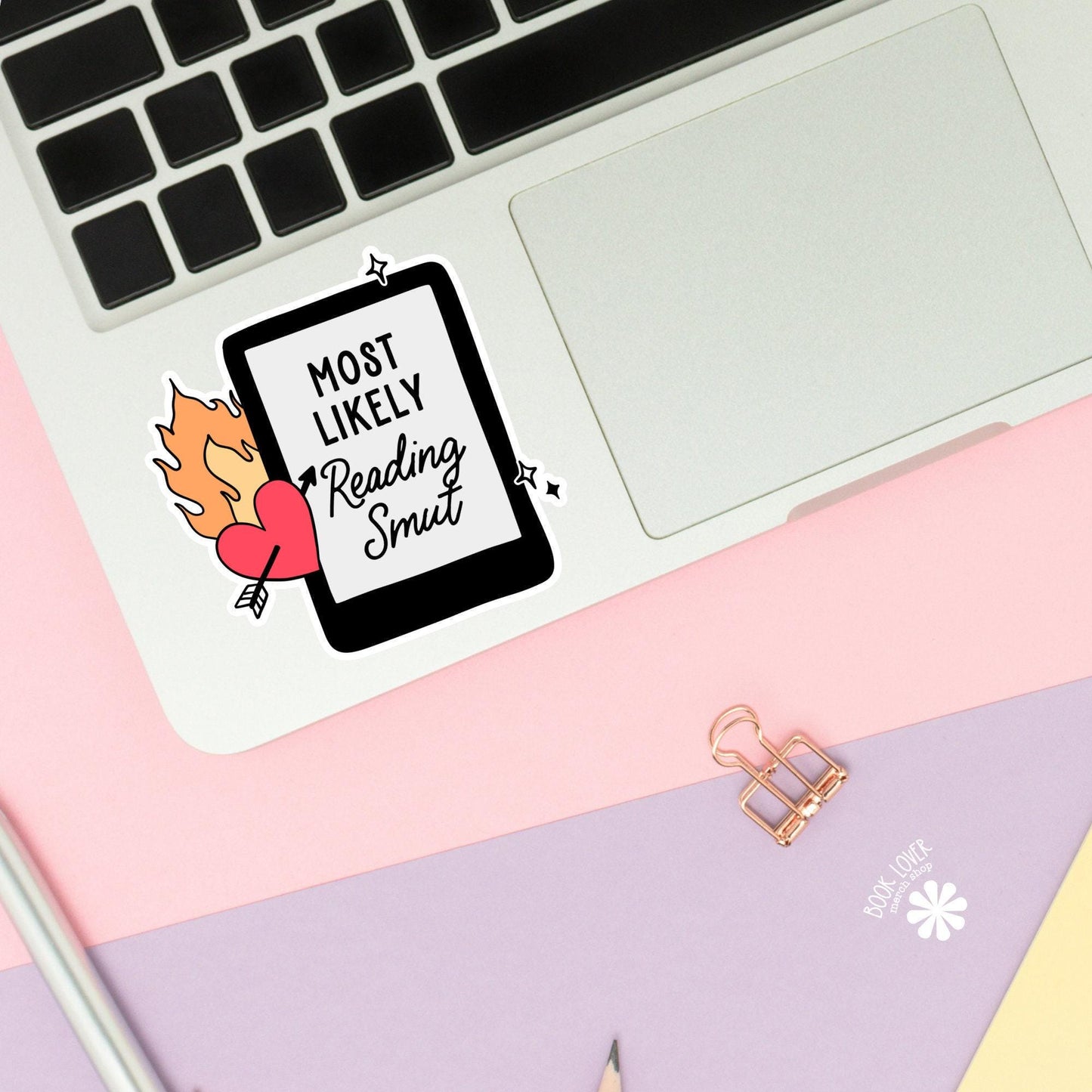 Most Likely Reading Smut Stickers / Bookish Stickers / Book Lover Gift / Bookish Merch / Kindle Sticker / Smut Reader / Reading Lover
