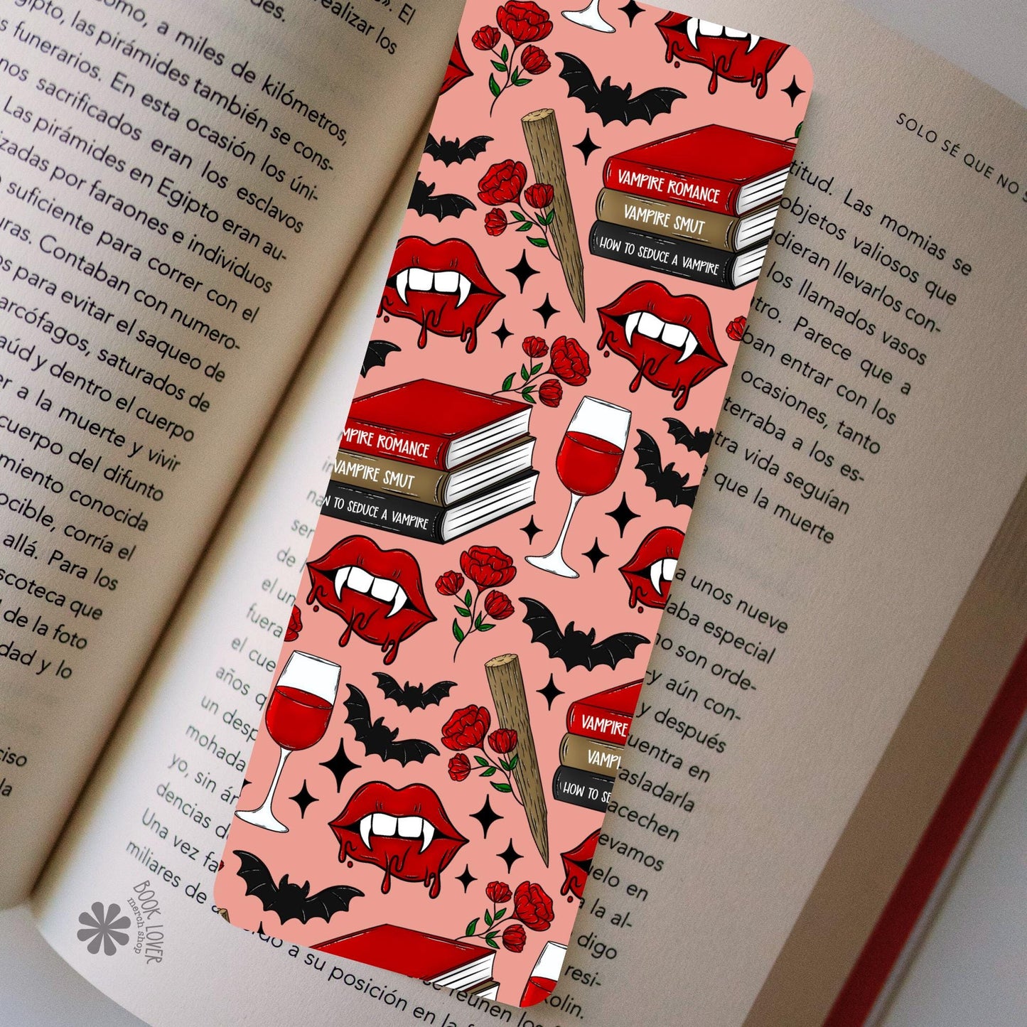 Vampire Romance Bookmark / Vampire Bookish Bookmark / Book Lover Gift / Bookish Merch / Smut Reader / Reading Lover