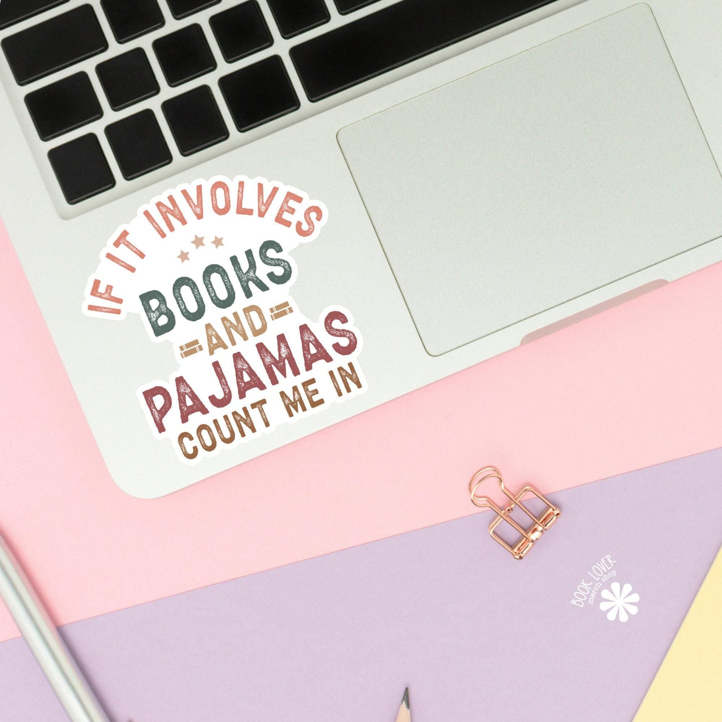 If It Involves Books Sticker / Bookish Stickers / Book Lover Gift / Bookish Merch / Kindle Sticker / Smut Reader / Reading Lover / E-Reader