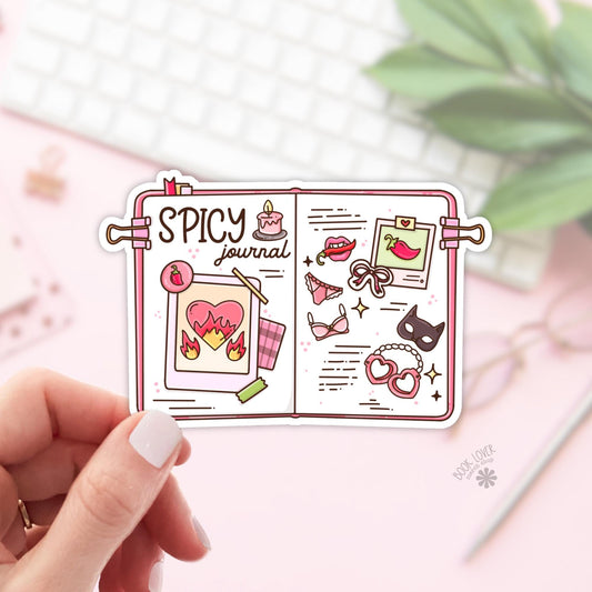 Spicy Journal Stickers / Bookish Stickers / Book Lover Gift / Bookish Merch / Kindle Sticker / Smut Reader / Reading Lover / E-Reader