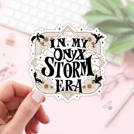 In My Onyx Storm Era Stickers / Bookish Stickers / Book Lover Gift / Bookish Merch / Kindle Sticker / Smut Reader / Reading Lover / E-Reader