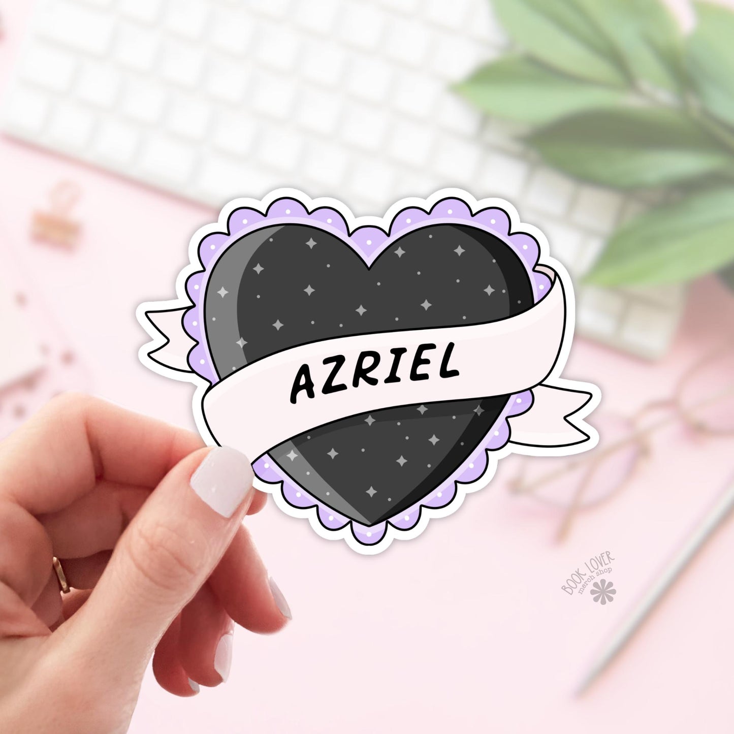 Azriel Stickers / ACOTAR / Bookish Stickers / Book Lover Gift / Bookish Merch / Kindle Sticker / Romantasy Reader / Reading Lover