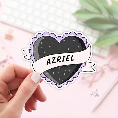 Azriel Stickers / ACOTAR / Bookish Stickers / Book Lover Gift / Bookish Merch / Kindle Sticker / Romantasy Reader / Reading Lover