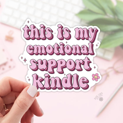 This Is My Emotional Support Kindle Stickers / Bookish Stickers / Book Lover Gift / Bookish Merch / Smut Reader / Reading Lover