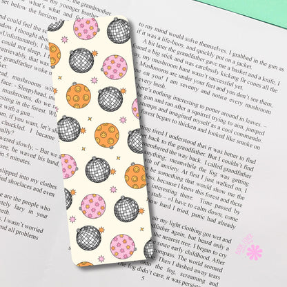 Groovy Christmas Disco Bookmark / Bookish Bookmark / Book Lover Gift / Bookish Merch / Smut Reader / Reading Lover