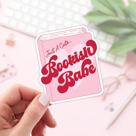 Just a Cute Bookish Babe Stickers / Bookish Stickers / Book Lover Gift / Bookish Merch / Kindle Sticker / Smut Reader / Reading Lover