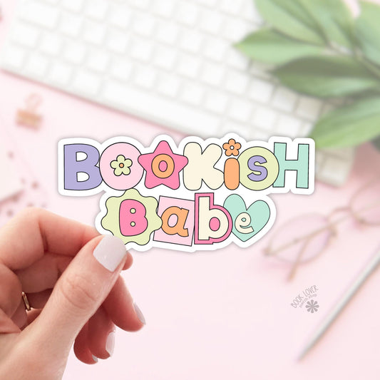 Bookish Babe Stickers / Bookish Stickers / Book Lover Gift / Bookish Merch / Kindle Sticker / Smut Reader / Reading Lover / E-Reader