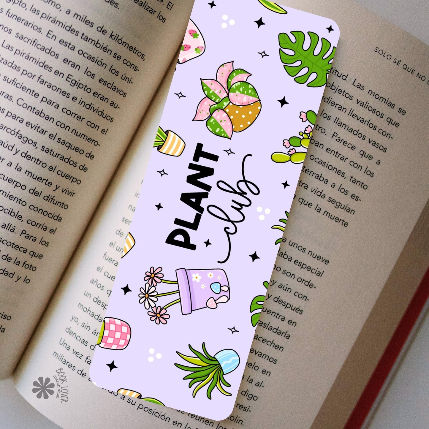 Plant Club Bookmark / Monstera Bookish Bookmark / Book Lover Gift / Bookish Merch / Reading Lover