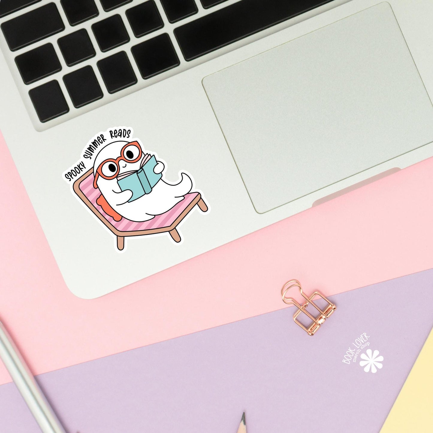 Spooky Summer Reads Stickers / Bookish Stickers / Book Lover Gift / Bookish Merch / Kindle Sticker / Spooky Reader / Reading Lover