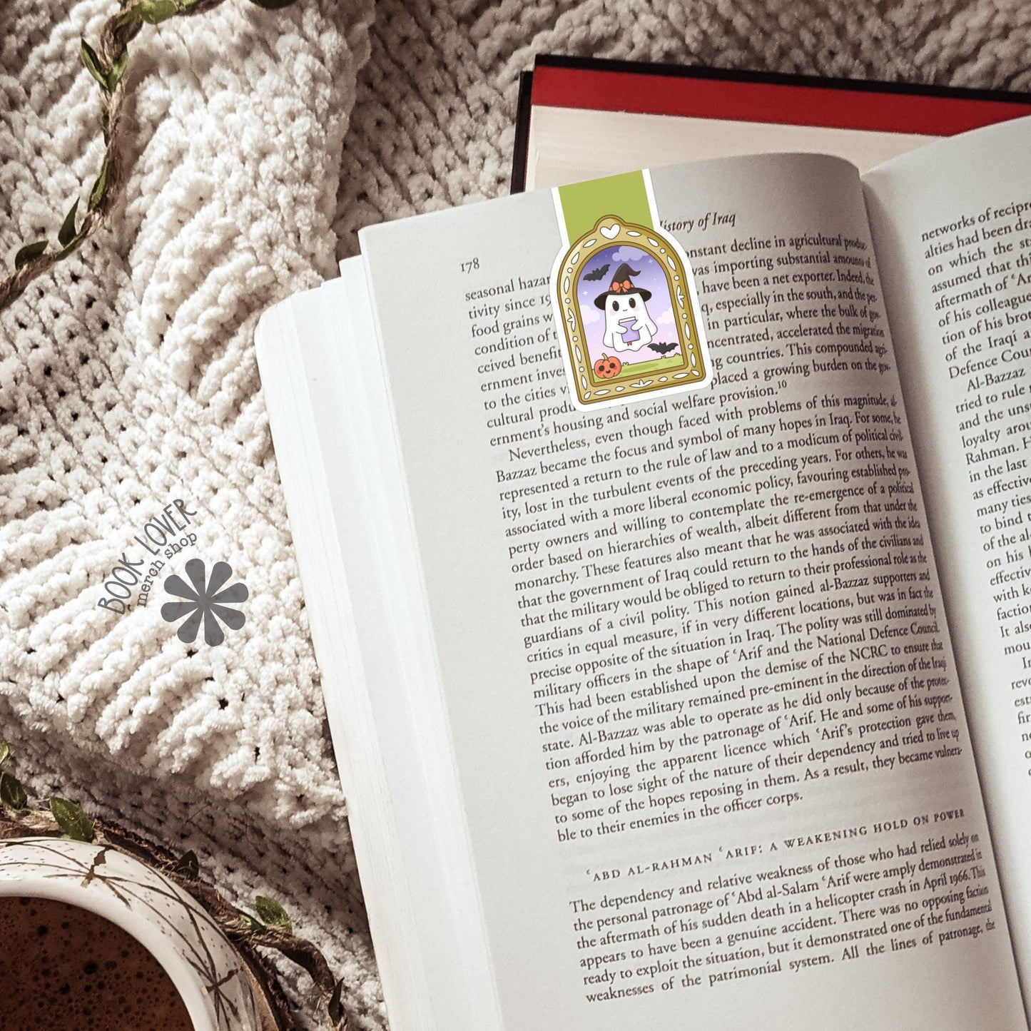 Cute Ghost Magnetic Bookmark / Halloween Bookish Bookmark / Book Lover Gift / Bookish Merch /  Reading Lover