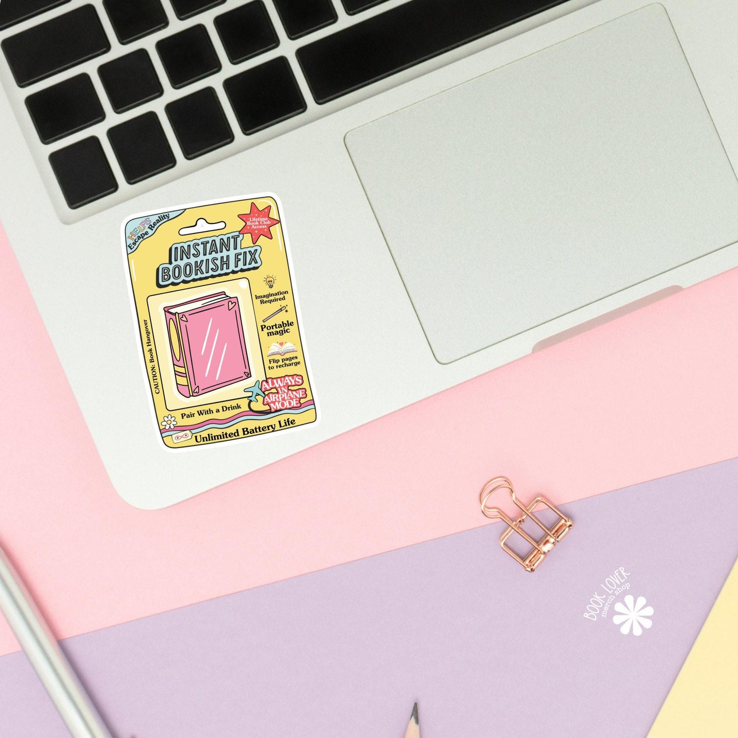 Instant Bookish Fix Stickers & Magnets / Bookish Stickers / Book Lover Gift / Bookish Merch / Kindle Sticker / Smut Reader / Reading Lover