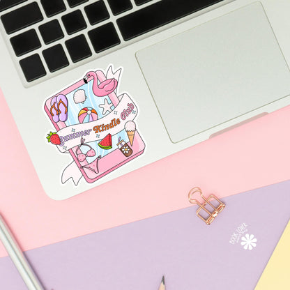 Summer Kindle Club Stickers / Bookish Stickers / Book Lover Gift / Bookish Merch / Kindle Sticker / Smut Reader / Reading Lover / E-Reader