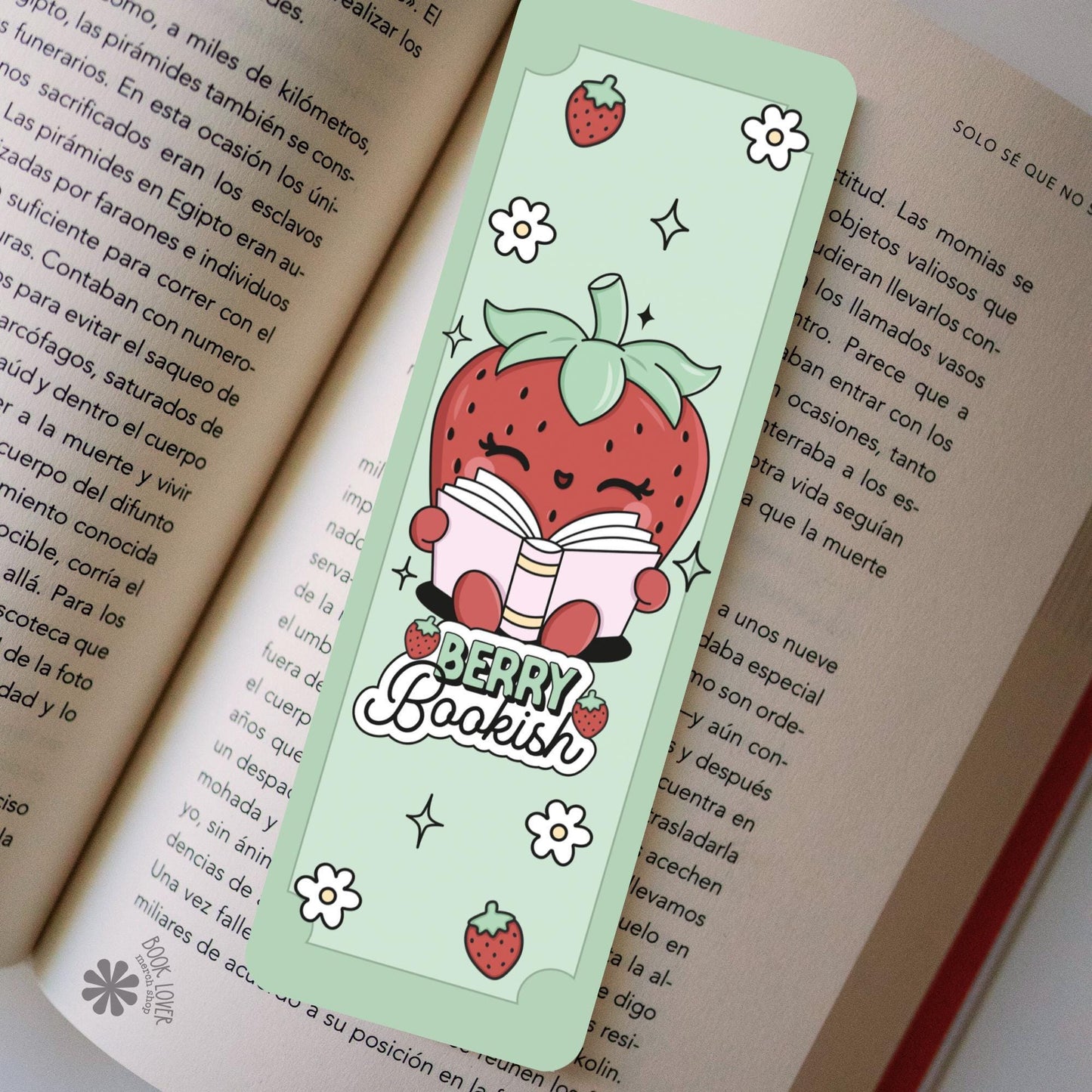 Berry Bookish Bookmark / Strawberry Bookish Bookmark / Book Lover Gift / Bookish Merch / Smut Reader / Reading Lover