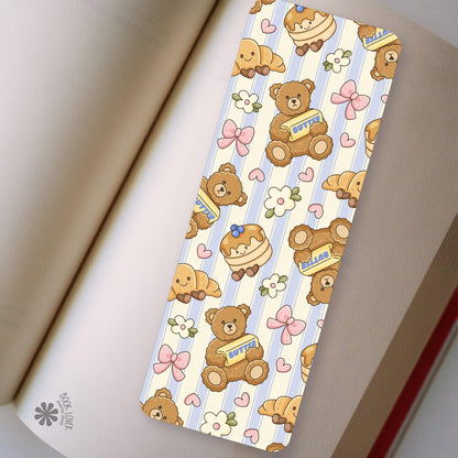 Coquette Butter Bear bookmark, double sided, view 2