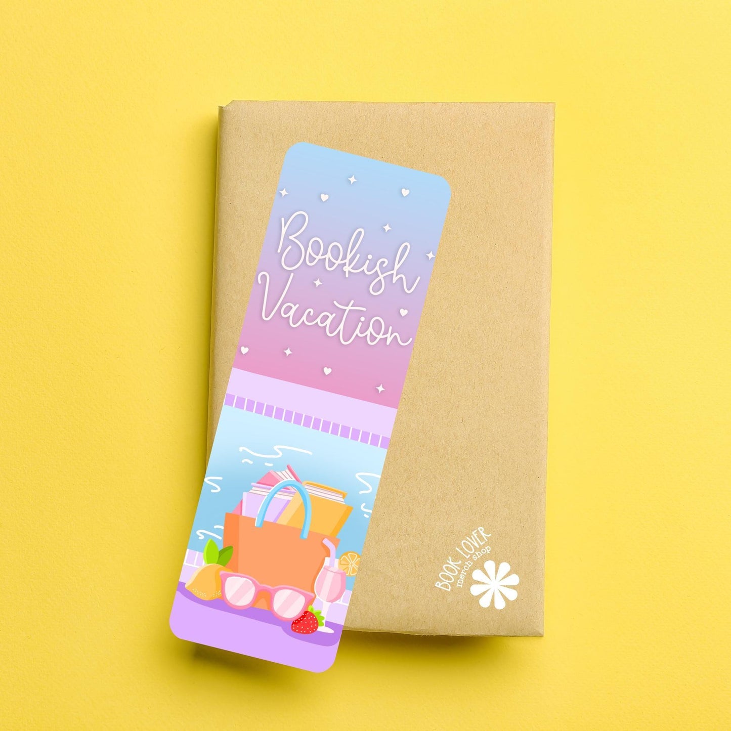 Bookish Vacation Bookmark / Summer Bookish Bookmark / Book Lover Gift / Bookish Merch / Smut Reader / Reading Lover