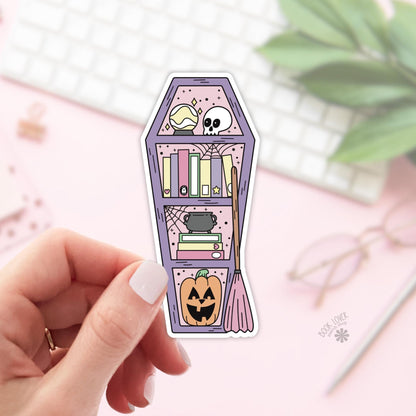 Halloween Spooky Witch Shelf Stickers / Bookish Stickers / Book Lover Gift / Bookish Merch / Kindle Sticker / Smut Reader / Reading Lover
