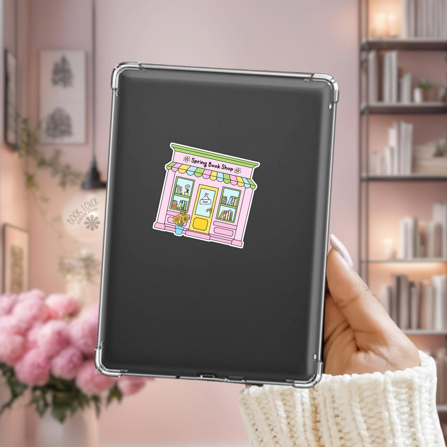 Spring Book Shop Stickers / Bookish Spring Stickers / Book Lover Gift / Bookish Merch / Kindle Sticker / Smut Reader / Reading Lover